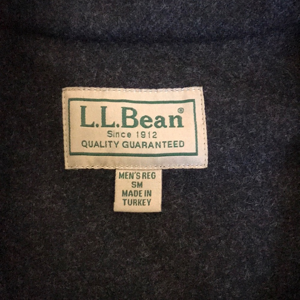 Mens LL Bean Wool Jacket - Picture 3 of 3